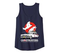 Ghostbusters Halloween Design Ecto 1 Canotta, Donna, Navy, S