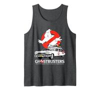Ghostbusters Halloween Design Ecto 1 Canotta, Uomo, Grigio Scuro, XXL