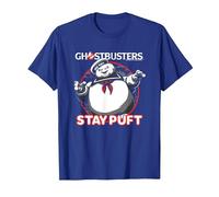 Ghostbusters Iconic Cute Stay Puft Round Big Chest Frame Maglietta, Uomo, Blu Reale, L