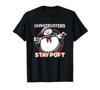 Ghostbusters Iconic Cute Stay Puft Round Big Chest Frame Maglietta, Uomo, Nero, XL