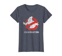 Ghostbusters Logo Fantasma Vintage Maglietta, Donna, Pervinca, S