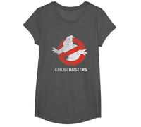 Ghostbusters Logo Fantasma Vintage Maglietta, Ragazze, Asfalto, M