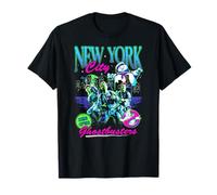 Ghostbusters Neon New York City Retro 80's Movie Maglietta