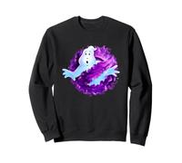 Ghostbusters Purple Flames Big Chest Logo Felpa