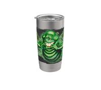 Ghostbusters Slimer Green Ghost, film del 1984, Splatter Halftone Bicchiere termico in acciaio inox doppia parete