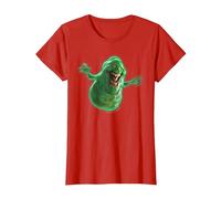 Ghostbusters Slimer Large Face Portrait Maglietta, Donna, Rosso, XS