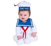 Ghostbusters Stay Puft Marshmallow Man Onesie Costume Size 6-12 Months