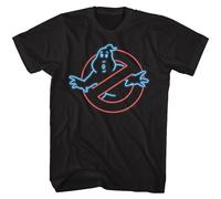 Ghostbusters The Real Ghostbusters Neon Ghost T-Shirt Manica Corta Uomo Nera