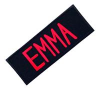 Ghostbusters - Toppa ricamata ricamata con ferro da stiro con nomi dei membri del team Emma