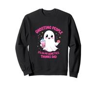 Ghosting Persone È nella Mia Genetica Grazie papà Halloween Felpa