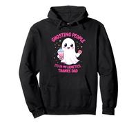 Ghosting Persone È nella Mia Genetica Grazie papà Halloween Felpa con Cappuccio