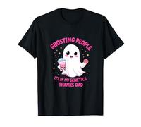 Ghosting Persone È nella Mia Genetica Grazie papà Halloween Maglietta