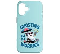 Ghosting Tutte le mie preoccupazioni Divertente Custodia per iPhone 16