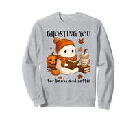 Ghosting You for Coffee And Books Fall Ghost Reading Boojee Felpa
