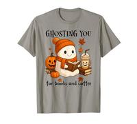 Ghosting You for Coffee And Books Fall Ghost Reading Boojee Maglietta