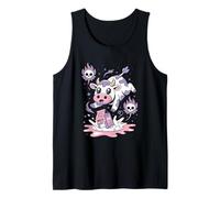 Ghostly Demon Cow Evocazione Cerchio Pastello Goth Canotta