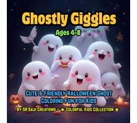 Ghostly Giggles: Cute & Friendly Halloween Ghost Coloring Fun for Kids Ages 4-8