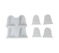 Ghostly Stampi in silicone a tema Halloween per fare sapone, cioccolato, decorazioni natalizie, resina, artigianato, Halloween, set di stampi in resina