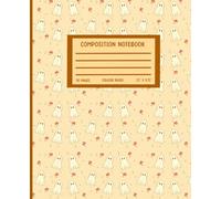 Ghosts and Mushrooms Checkered Halloween Notebook | College Ruled | Whimsical Journal