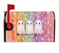 Ghosts - Coperture magnetiche per cassette postali, motivo a pois per Halloween, colori pastello, per decorazione del prato, 53 x 64 cm