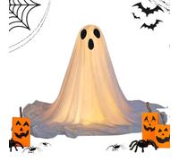 Ghosts di Halloween - Ghosts a sospensione luminosa Decorazione per effetto spettrale, uso interno all'aperto con funzione illuminata, fantasma spaventoso gigante per il sentiero del portico da giardi