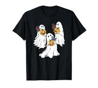 Ghosts Holding Zucche Halloween Maglietta