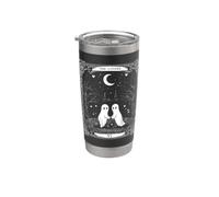 Ghosts The Lovers Tarocchi Vintage Gothic Halloween Bicchiere termico in acciaio inox doppia parete