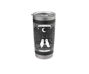 Ghosts The Lovers Tarocchi Vintage Gothic Halloween Bicchiere termico in acciaio inox doppia parete