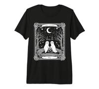 Ghosts The Lovers Tarocchi Vintage Gothic Halloween Maglietta Premium