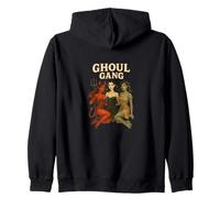 Ghoul Gang Art - Ragazza di Halloween divertente Gang Designs Cute Girls Felpa con Cappuccio