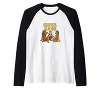 Ghoul Gang Art - Ragazza di Halloween divertente Gang Designs Cute Girls Maglia con Maniche Raglan