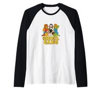 Ghoul Gang Art - Ragazza di Halloween divertente Gang Designs Cute Girls Maglia con Maniche Raglan
