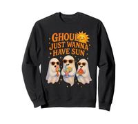 Ghoul vuole solo avere sole - fantasmi e sole felice Felpa