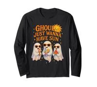 Ghoul vuole solo avere sole - fantasmi e sole felice Maglia a Manica