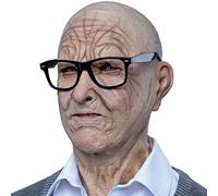 Ghoulish Productions - Anziano Hyper Masks, Maschera Costume in lattice resistente e dipinto a mano per Halloween Parata di Carnevale Festa in costume, cosplay Taglia unica adulto