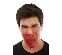 Ghoulish productions - Applicazione Senza Bocca, Linea Applicazioni, costume in lattice resistente, dipinto a mano, Halloween, Sfilata di Carnevale, Festa in maschera, Taglia unica adulto