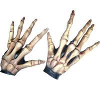 Ghoulish Productions - Mani di Scheletro, Linea Teschi, Costume in lattice resistente, dipinto a mano, Halloween, Ossa, Paura, Terrore, Carnevale, Festa in Maschera, Taglia Unica Adulti.