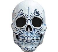 Ghoulish productions - Maschera Catrina messicana, Linea Giorno dei Morti, Costume in lattice resistente, Dipinto a mano, Halloween, Sfilata di Carnevale, Festa in Maschera, Taglia unica per adulti.