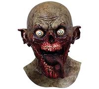 Ghoulish productions - Maschera Cortalengua, Linea Zombies, Costume in Lattice Resistente, Dipinto a Mano, Halloween, Sfilata di Carnevale, Festa in Maschera, Taglia Unica per Adulti