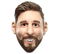 Ghoulish productions - Maschera di Messi, Linea Personaggi Famosi, Costume in lattice resistente, dipinto a mano, Halloween, Sfilata di Carnevale, Festa in Costume, Taglia unica per adulti.