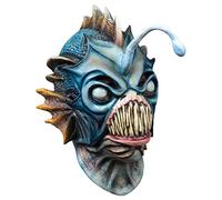 Ghoulish productions - Maschera di Pesce Abissale, Linea Animali, costume in lattice resistente, dipinto a mano, Halloween, Sfilata di Carnevale, Festa in Maschera, Taglia unica adulto.