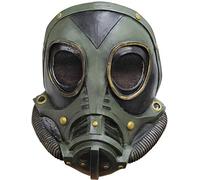 Ghoulish productions - Maschera in Lattice M3A1 Gas, Linea Gas Mask & Steampunk, Maschera in lattice resistente, dipinta a mano, Halloween, Sfilata di Carnevale, Festa inMaschera,Taglia unica adulto.