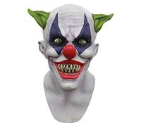 Ghoulish productions - Maschera Terror Creepy Giggles, Linea Clown, Costume in lattice resistente, dipinto a mano, Halloween, Paura, Sfilata di Carnevale, Festa in Maschera, Taglia unica adulto.