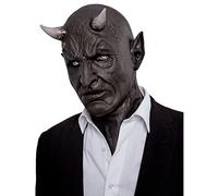 Ghoulish Productions Mephistopheles Maschera con ormi, maschera in lattice demone iper maschera in lattice, taglia unica per adulti