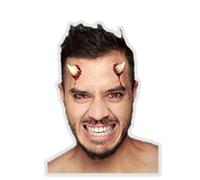 GHOULISH Trucco Halloween: finte Corna da Diavolo
