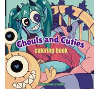 Ghouls and Cuties: Coloring Book with Halloween Themes for Adults and Teens