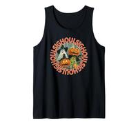 Ghouls Halloween Pumpkin Ghost Retro Vintage Party Costume Canotta