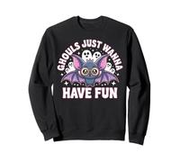 Ghouls Just Wanna Have Fun Halloween Design Felpa