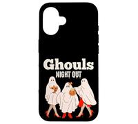 Ghouls Night Out Girls Halloween Gruppo Dolcetto o scherzetto Custodia per iPhone 16