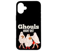 Ghouls Night Out Girls Halloween Gruppo Dolcetto o scherzetto Custodia per iPhone 16 Plus